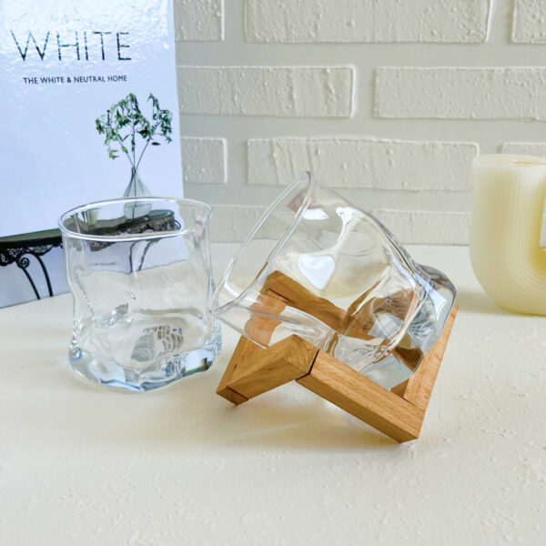 لیوان دفرمه یخی شفاف برند دلی (پک 6 عددی )