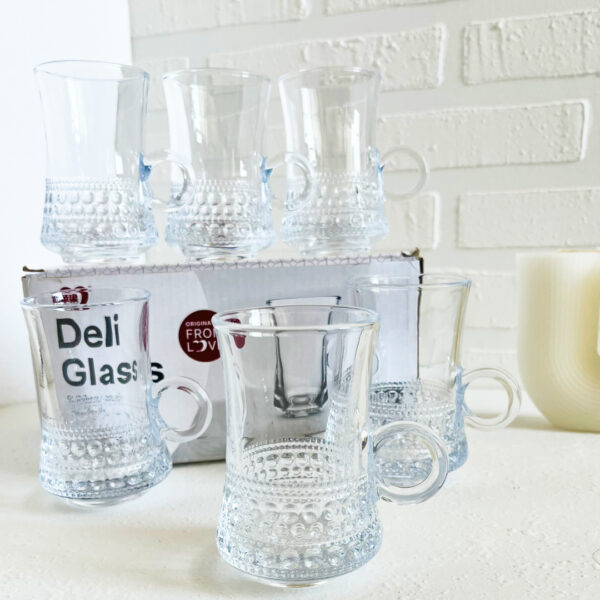 لیوان باریک دلی وارداتی (پک6تایی )