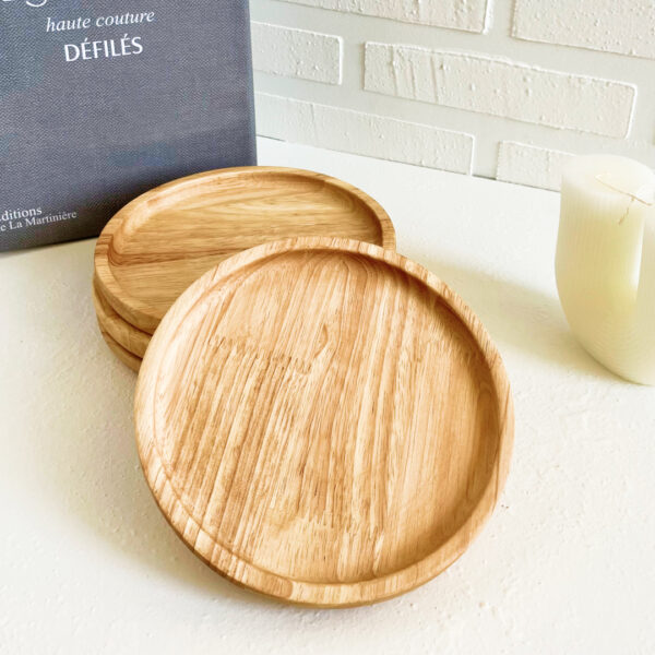 پیش دستی چوبی گرد درجه یک