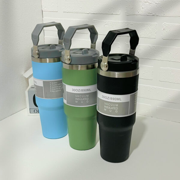 تراول ماگ طرح استنلی دسته دار 900میل