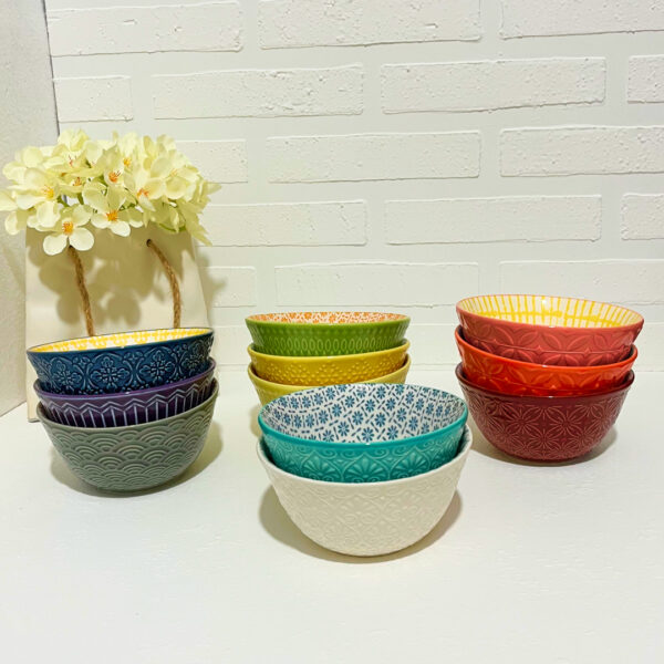 کاسه سرامیکی رنگی