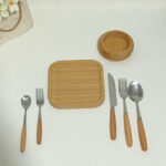 سرویس قاشق و چنگال دسته بامبو