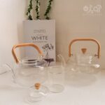 قوری پیرکس دسته بامبو 1/5 لیتری