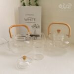 قوری پیرکس دسته بامبو 1/5 لیتری