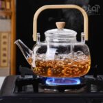 قوری پیرکس دسته بامبو 1/5 لیتری