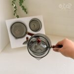 قوری ژاپنی 360 درجه پیرکس دمنوش خوری