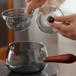 قوری ژاپنی 360 درجه پیرکس دمنوش خوری