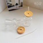 لیوان اسموتی پیرکس درب بامبو 350میل پینترستی