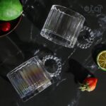 لیوان دسته مرواریدی هولوگرامی (پک 6عددی)