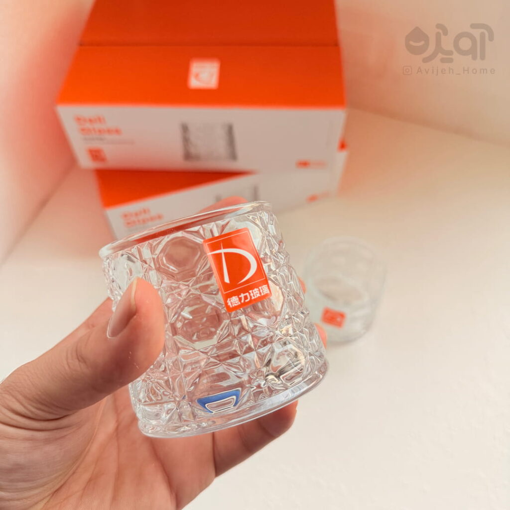 پک لیوان طرح چند ضلعی برند دلی