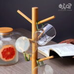استند لیوان بامبو 6 شاخه
